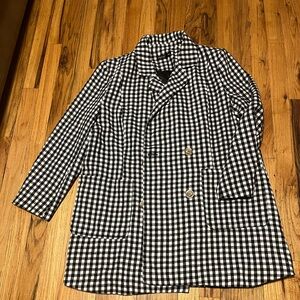 SHEIN Curve Black & White Blazer Size 0XL